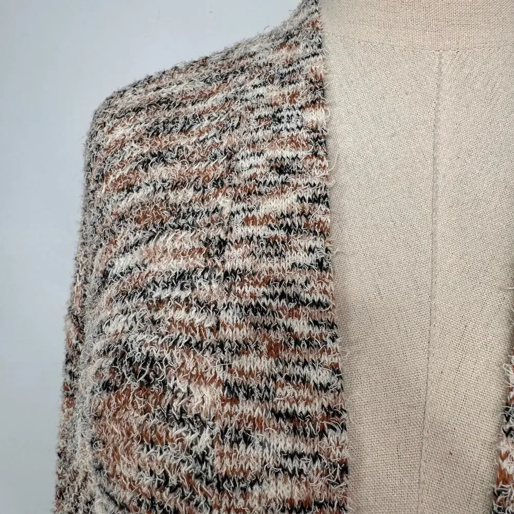Anthropologie Pilcro Padma Space-Dyed Cardigan Cream Sweater Boho Casual Size M